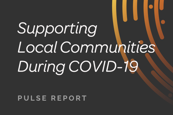 Supporting Local Communities During COVID-19