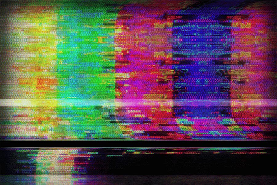 TV screen noise pattern